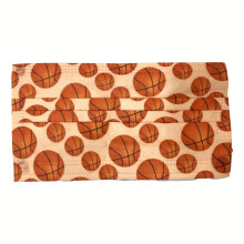 50pcs Disposable Face Mask Breathable Floral Print Mask Safety Dustproof Masks With Elastic Ear Loops For Adult