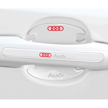 (Audi) 8x Car Door Handle Bowl Anti-Scratch Cover Guard Protector Stickers Accessories