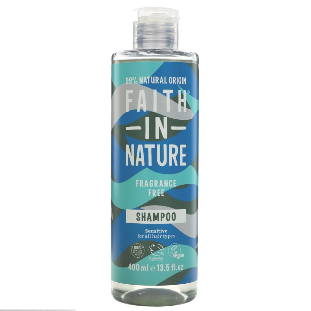 Faith In Nature Shampoo - Fragrance Free - 400ml ( pack of 6 )