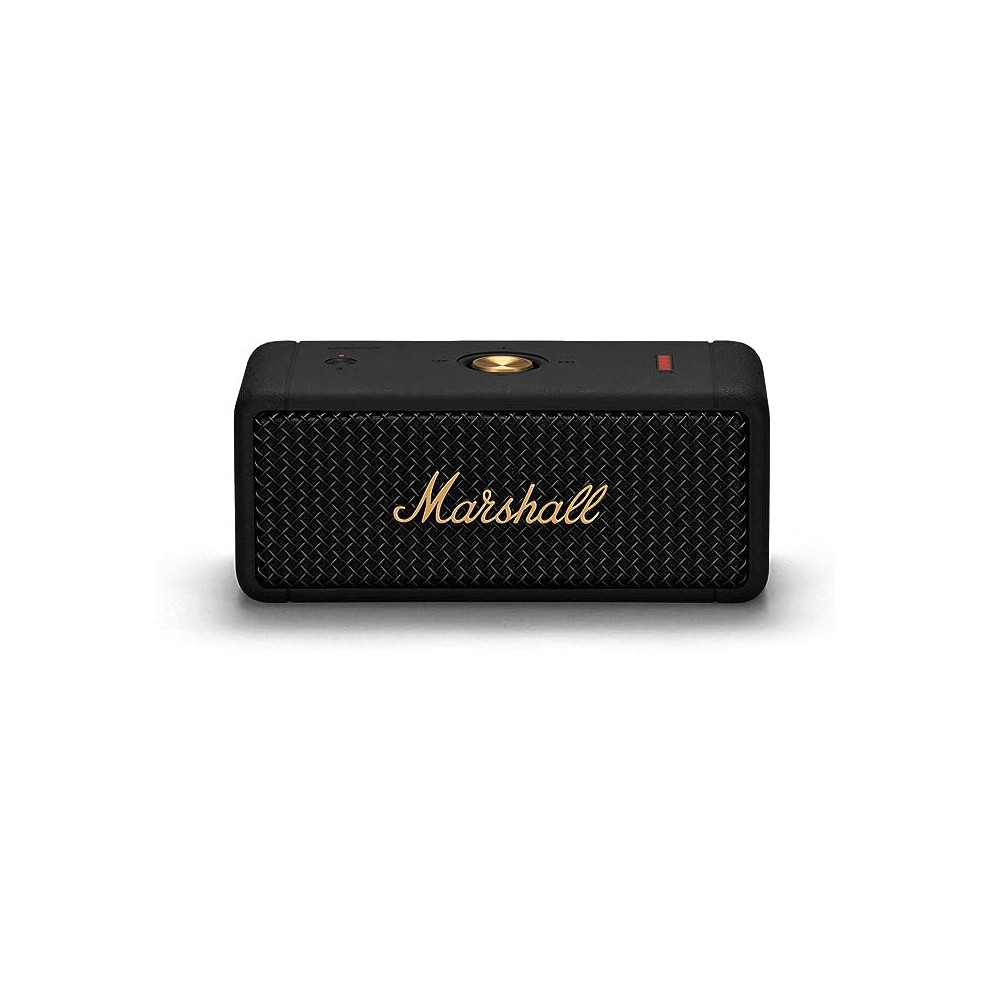 Marshall Emberton Portable Bluetooth Speaker, Wireless & Water Resistant - Black & Brass