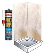 Travertine Metalic Shower Wall Kit 1000MM x 2.4m X 10mm 2 Sided