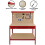 Werkbank + Ophangbord + Lade + Verlichting - Rood 1