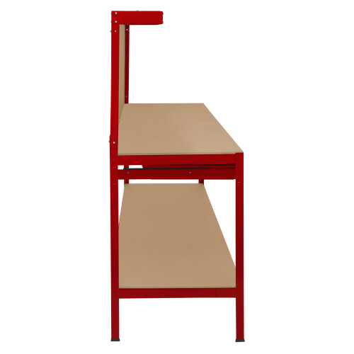 Werkbank + Ophangbord + Lade + Verlichting - Rood 2