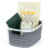 LIVIVO (8L) LIVIVO 1Pc Plastic Storage Basket - Grey 1
