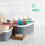 LIVIVO (8L) LIVIVO 1Pc Plastic Storage Basket - Grey 4