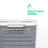 LIVIVO (8L) LIVIVO 1Pc Plastic Storage Basket - Grey 6