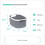 LIVIVO (8L) LIVIVO 1Pc Plastic Storage Basket - Grey 5