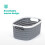 LIVIVO (8L) LIVIVO 1Pc Plastic Storage Basket - Grey 7