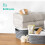 LIVIVO (14L) LIVIVO 1Pc Plastic Storage Basket - Grey 4