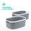 LIVIVO (14L) LIVIVO 1Pc Plastic Storage Basket - Grey 6