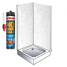 Aritic Sparkle Shower Wall Panels Kit 1000MM x 2.4m X 10mm 2 Sided