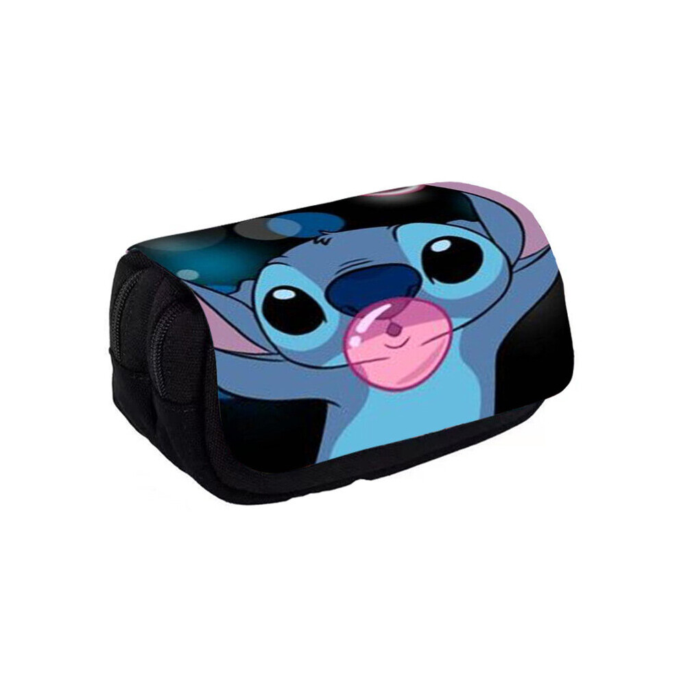 (10) Lilo Stitch Angel Pencil Case 2035l Capacity Genderneutral Style Breathable