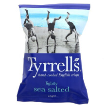 Tyrrells Lightly Sea Salted -40g ( pack of 24 )