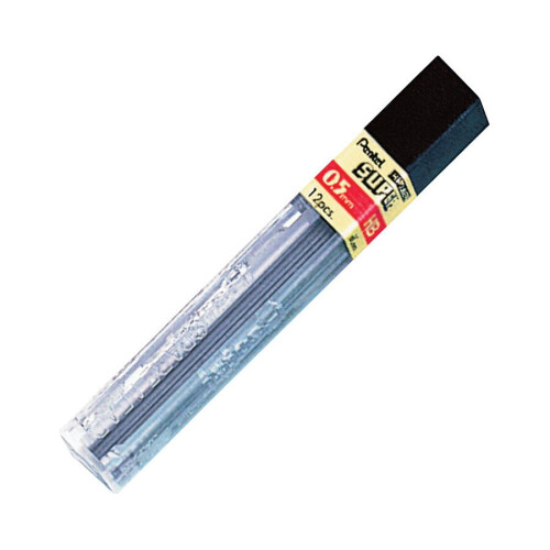 Pentel Pentel 049251 Super Hi-Polymer Pencil Refill Lead, 0.5 Mm Hb Medium Tip - Black