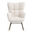Living And Home White Tufted Upholstered Rocking Chair 5