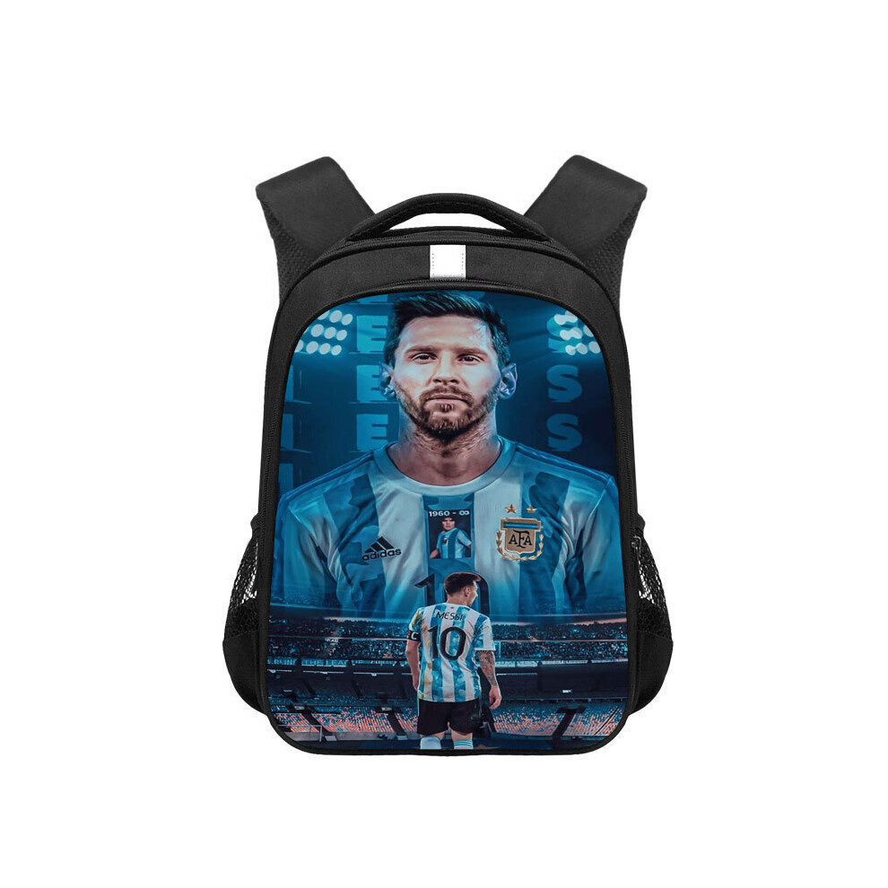 (03) Football Star Lionel Messi Backpack Student School Bag Travel Bag