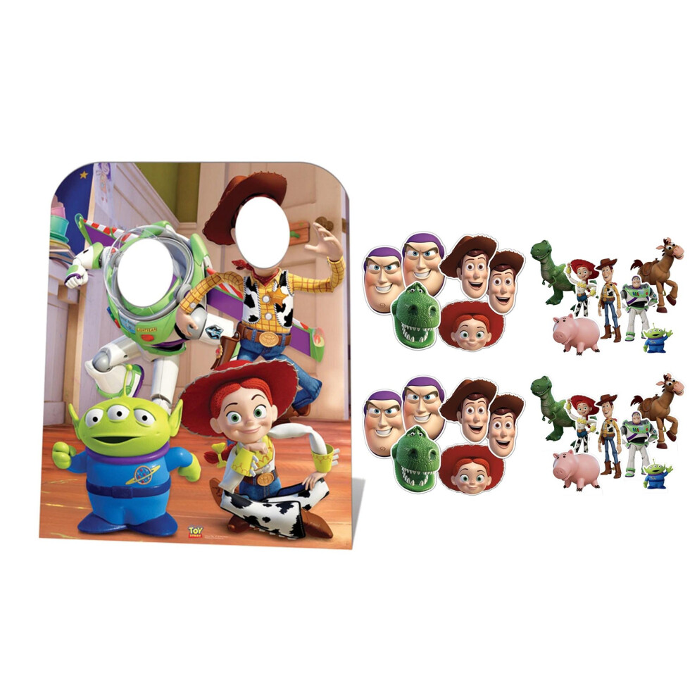 Toy Story Party Pack with Cardboard Stand in, Masks and Tabletops 