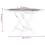 VidaXL (octagon) vidaXL Folding Garden Table Outdoor Table Patio Dining Table Solid Wood Teak 4