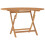 VidaXL (round) vidaXL Folding Garden Table Outdoor Table Patio Dining Table Solid Wood Teak 1