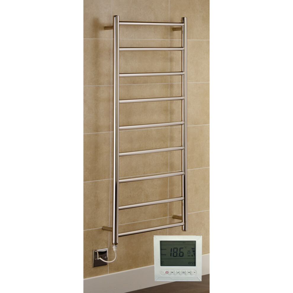 (600Mm X 1000Mm, Yes) Davos Stainless Steel Electric Towel Rails 5065000317829