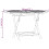 VidaXL (round) vidaXL Folding Garden Table Outdoor Table Patio Dining Table Solid Wood Teak 7
