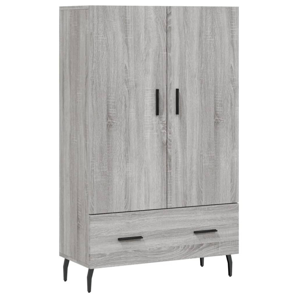 (grey sonoma) vidaXL Highboard Sideboard Cupboard Side Cabinet Grey Sonoma Engineered Wood