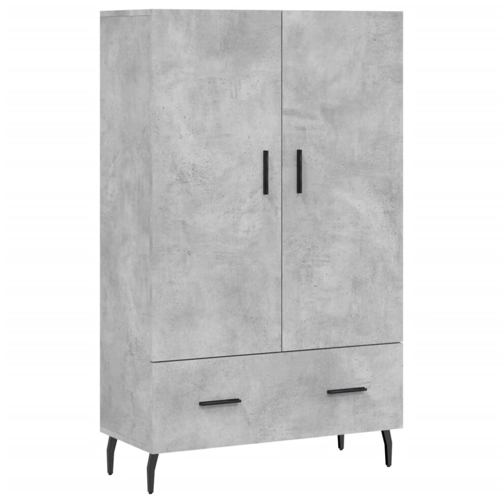 (concrete grey) vidaXL Highboard Sideboard Cupboard Side Cabinet Grey Sonoma Engineered Wood