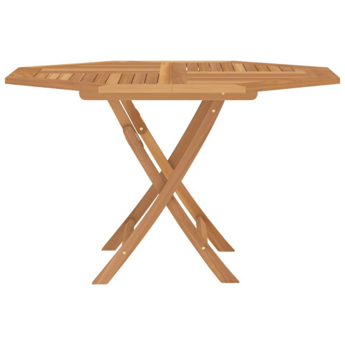 VidaXL (octagon) vidaXL Folding Garden Table Outdoor Table Patio Dining Table Solid Wood Teak 2
