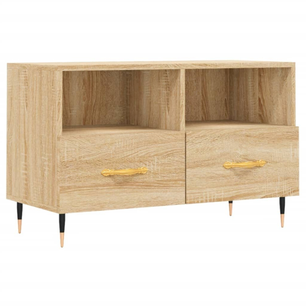 vidaXL TV Cabinet TV Unit Media Cabinet TV Stand Sonoma Oak Engineered Wood