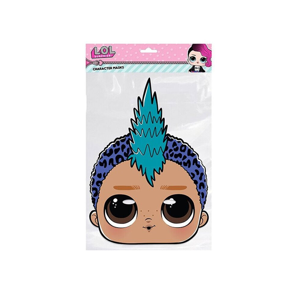 L.o.l. Surprise! Punk Boi Lol Surprise Single 2D Card Party Fancy Dress Mask Turquoise