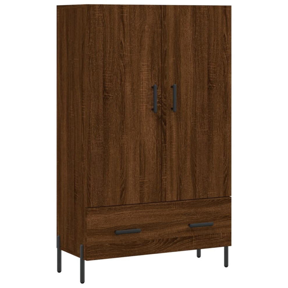 (brown oak) vidaXL Highboard Sideboard Cupboard Side Cabinet Grey Sonoma Engineered Wood