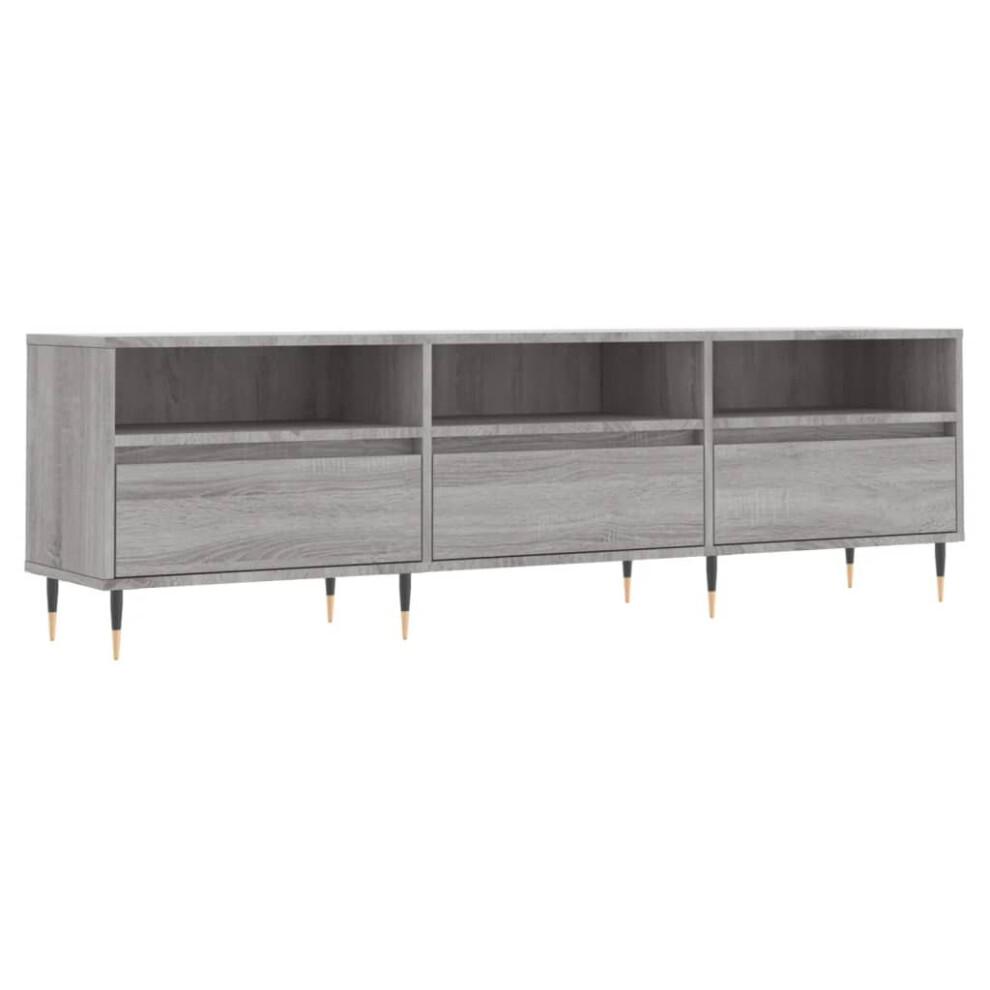 Vidaxl Tv Cabinet Tv Unit Media Cabinet Tv Stand Grey Sonoma Engineered Wood