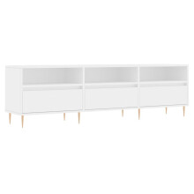 vidaXL TV Cabinet TV Unit Sideboard Media Unit TV Stand White Engineered Wood