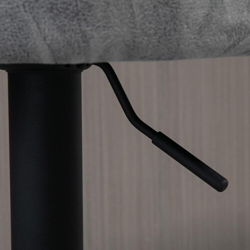 Gray bar stools soft comfortable with Backrest Light grey 1