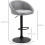 Gray bar stools soft comfortable with Backrest Light grey 7