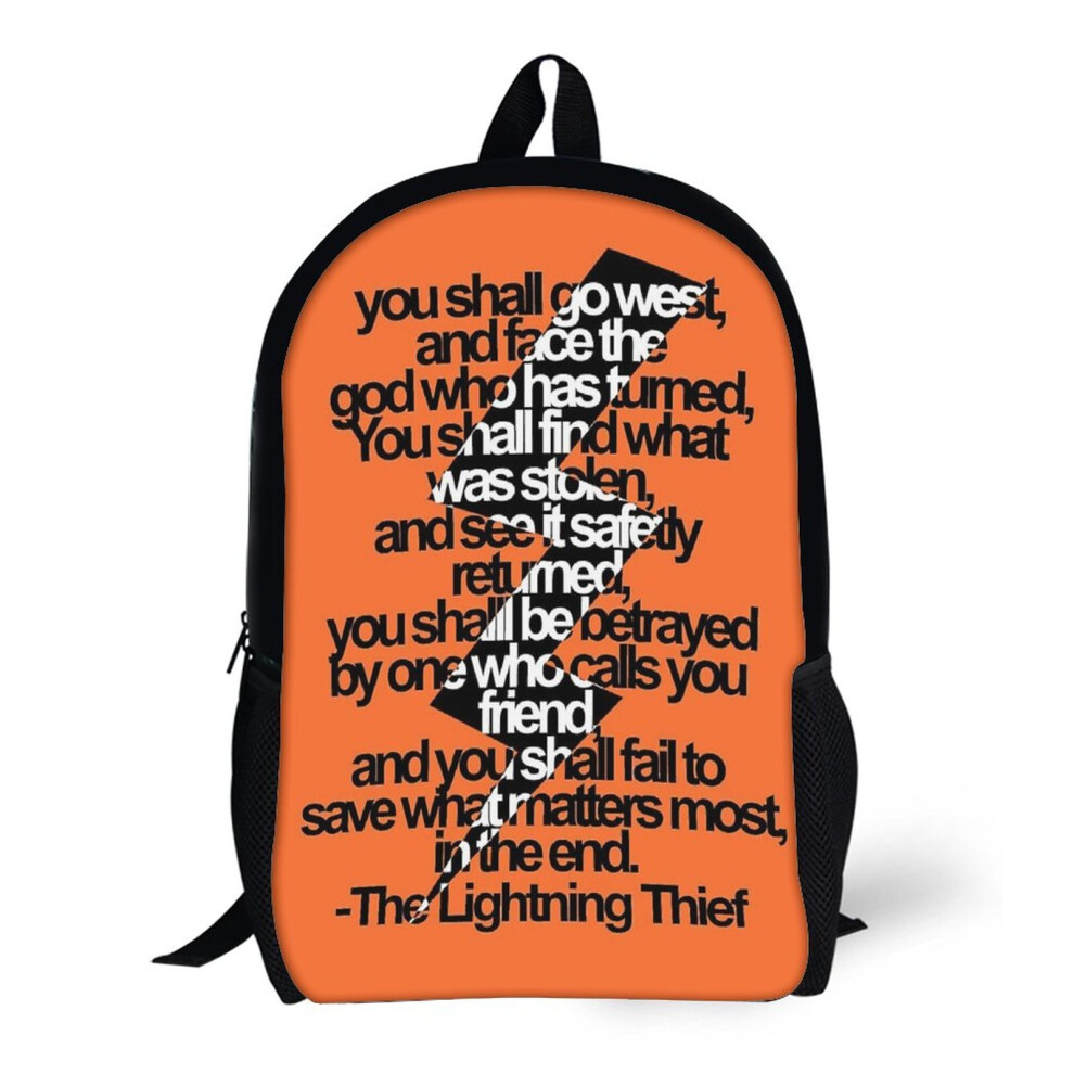 Backpacks Percy Jackson And The Olympians The Lightning Thief Prophecy 17inch School Bag