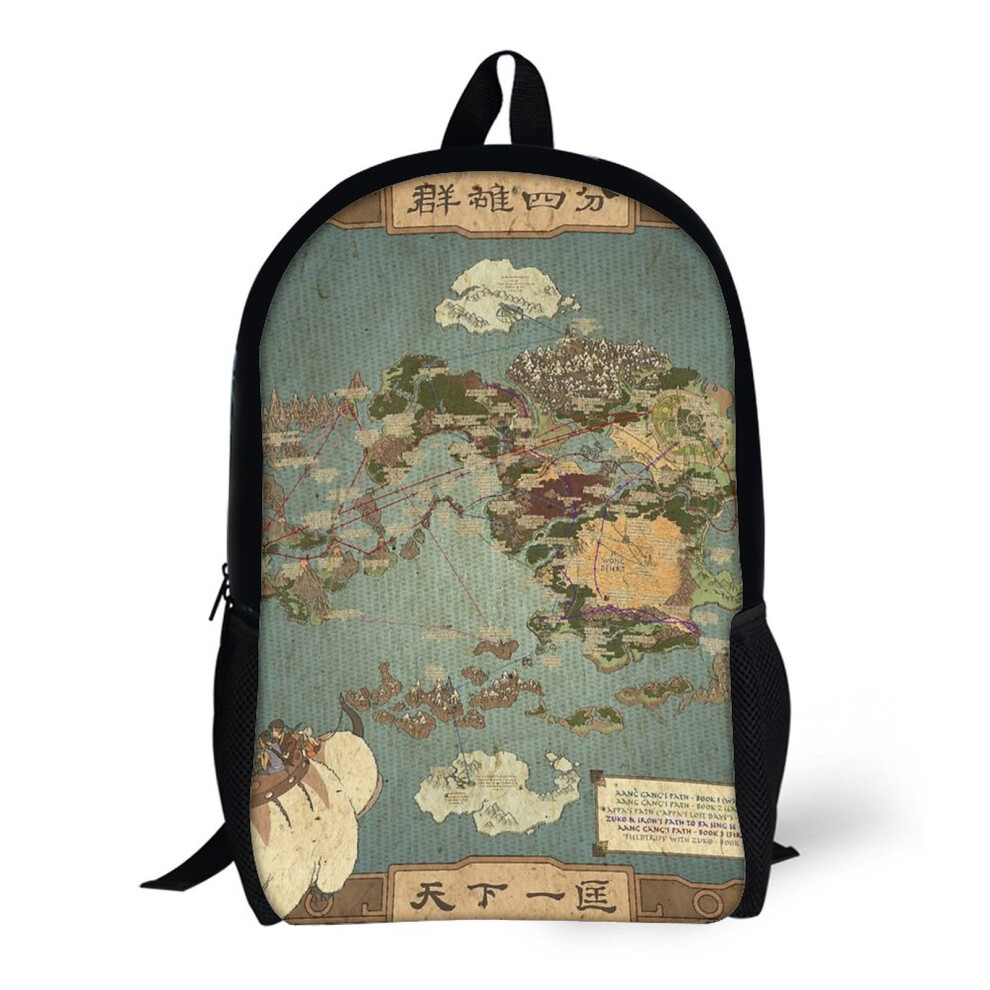 Backpacks Avatar The Last Airbender Map 17inch School Bag