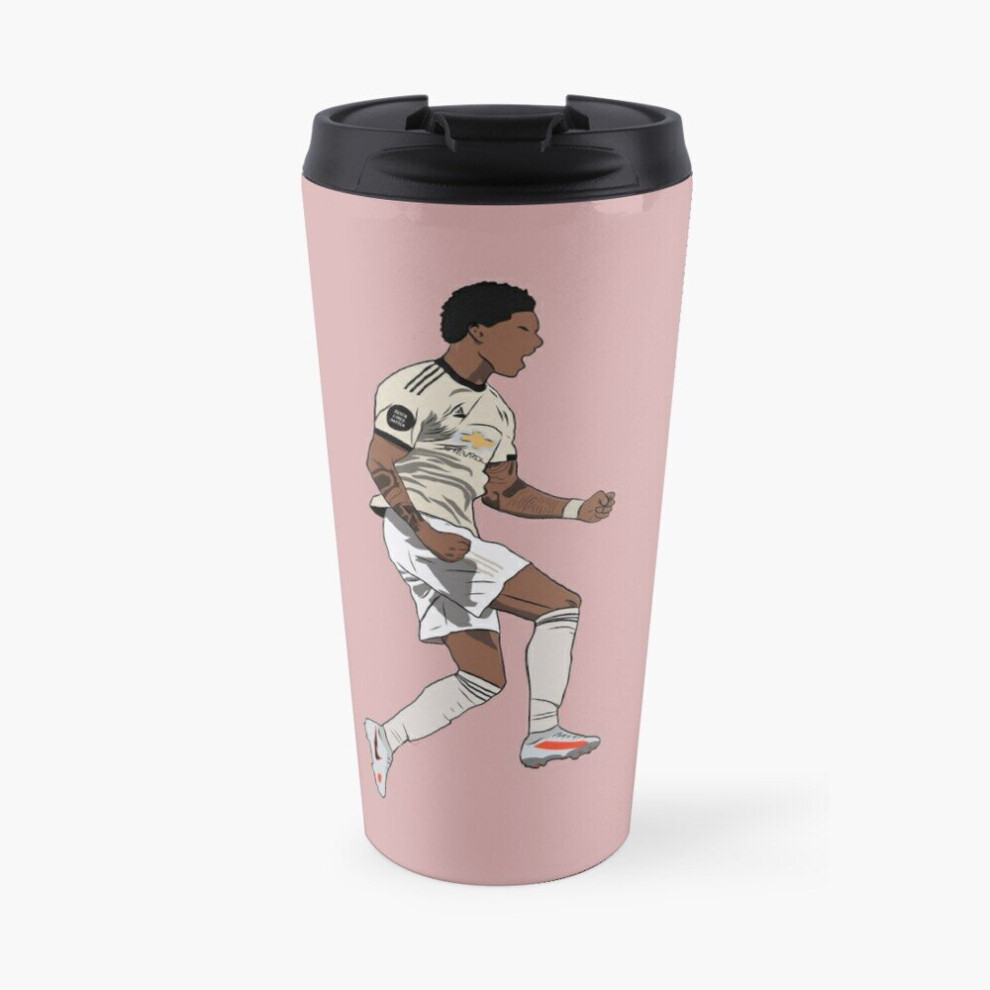 Coffee Mug Marcus Rashford Goal Celebration MUFC 16 oz Stainless Steel Vacuum Insulated Tumbler Cup