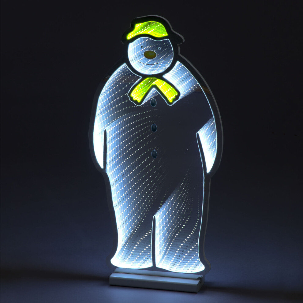 Snow Time 60Cm Led Infinity The Snowman Christmas Decoration If05086 White/Green