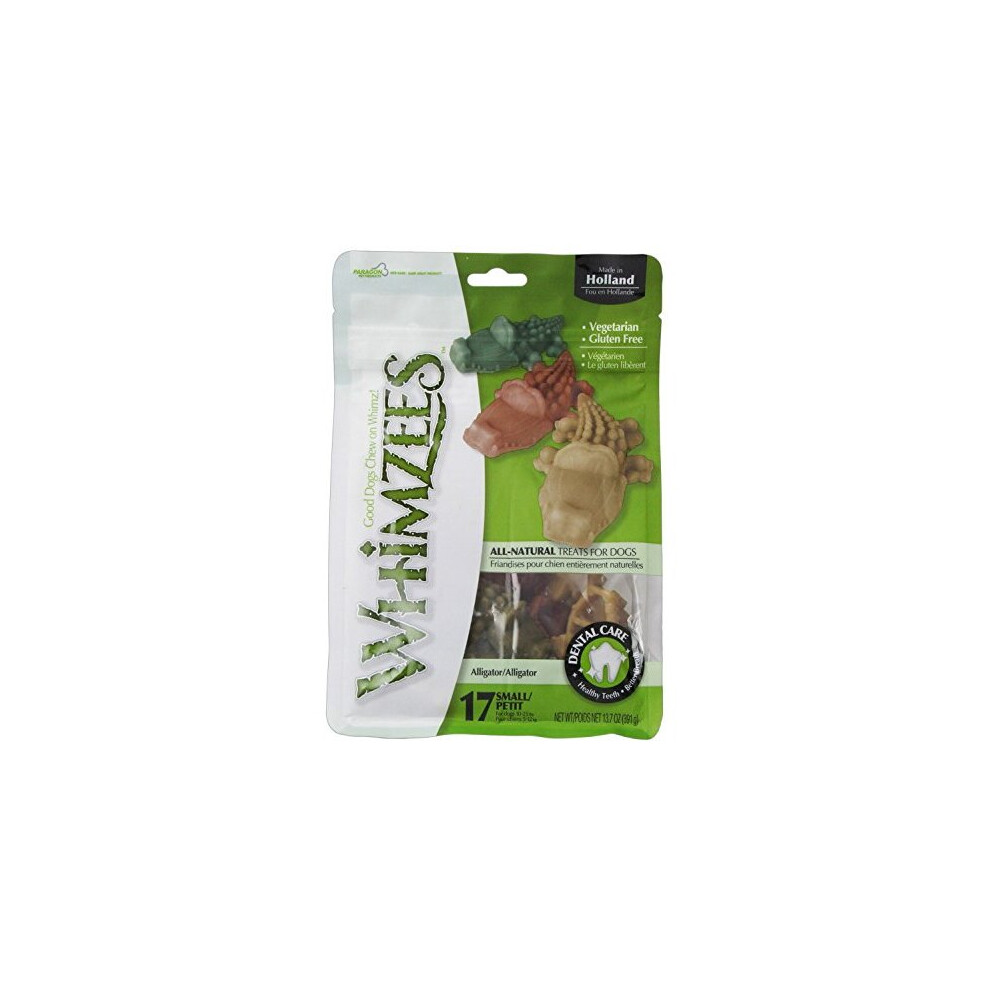 Whimzees Natural Dental Dog Treats Alligator Small, 1 X 150