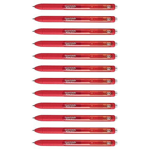 Paper Mate InkJoy Gel Pens | Medium Point (0.7mm) | Red Ink | 12 Count 1