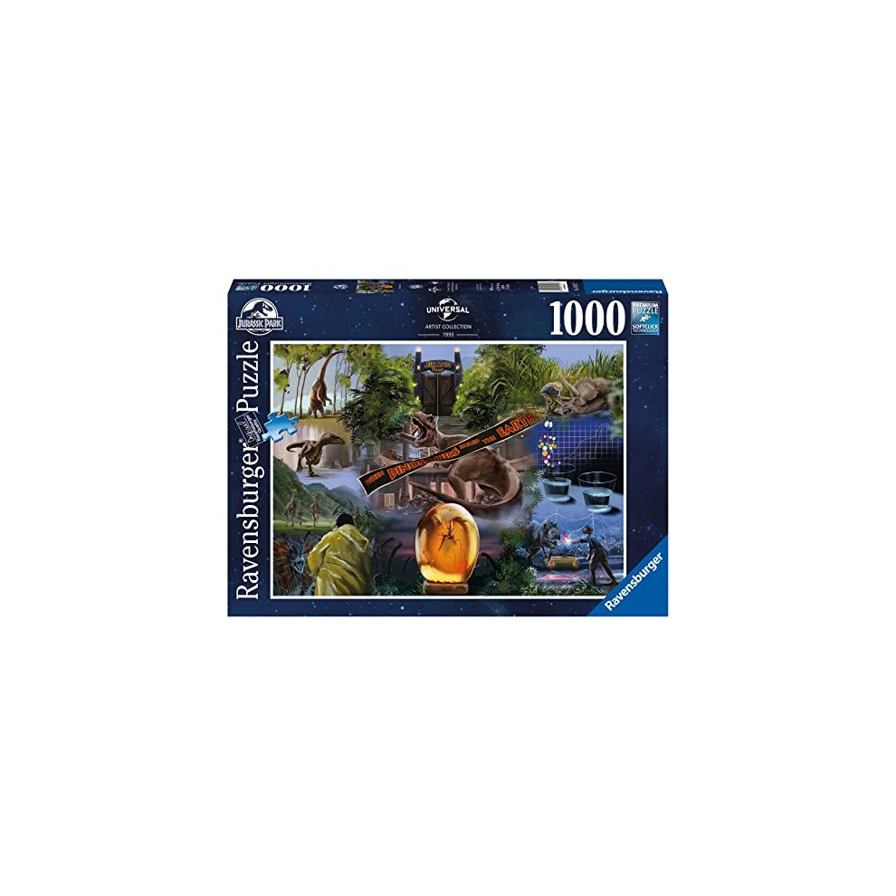 Jurassic Park Movie Poster 1000 Piece Jigsaw Puzzle for Adults & Kids Age 12 Years Up