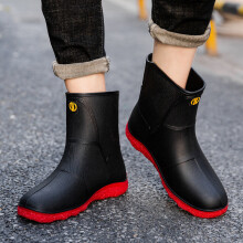Mens Rain Boots Wear resistant Waterproof Non slip Knee High Rain Shoes For Outdoor Working Fishing