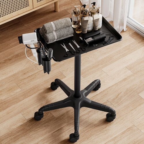 Living And Home Adjustable Salon Tray Cart on Wheels 1