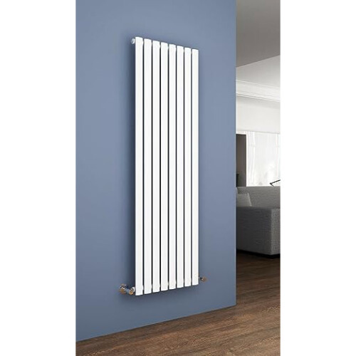 (White) Oval Tube Radiators Central Heating 1800 x 420 Vertical Column Rad