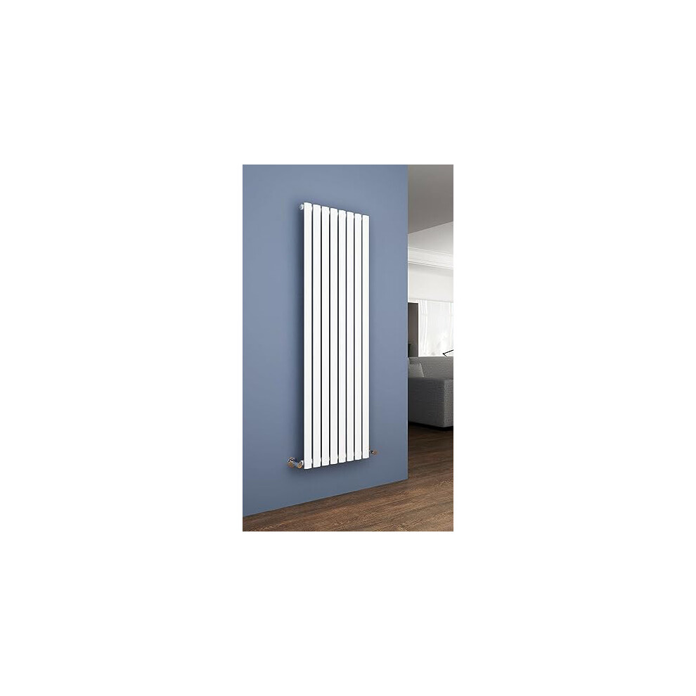 (White) Oval Tube Radiators Central Heating 1800 X 420 Vertical Column Rad 600978269180