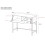 Wooden Grey Lennon Console Bar Table Desk Unit With Storage Drawers 2