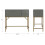 Wooden Grey Lennon Console Bar Table Desk Unit With Storage Drawers 3