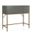 Wooden Grey Lennon Console Bar Table Desk Unit With Storage Drawers 8