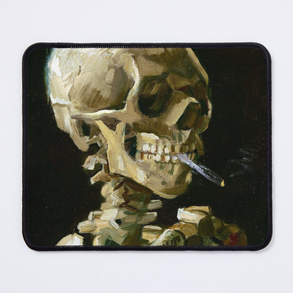 Mouse Pad Vincent Van Gogh Head Of A Skeleton With A Burning Cigarette 11.8 X 9.8 Inch Computer Mat Gaming Office Mousepad 7802738111521
